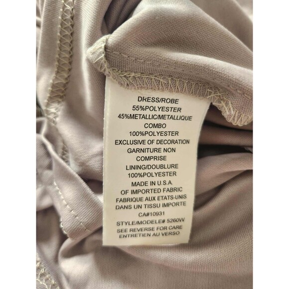 Laura Plus‎ sleeveless Beaded neck layerd gown 18 NEW - Picture 10 of 11